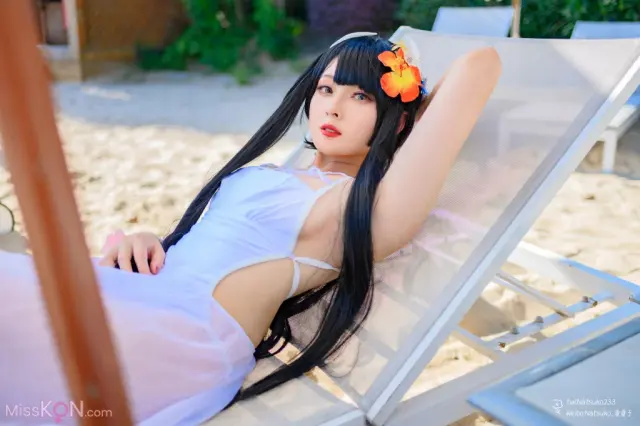 Coser@Natsuko夏夏子: 碧蓝航线 比叡泳装 (55 photos)