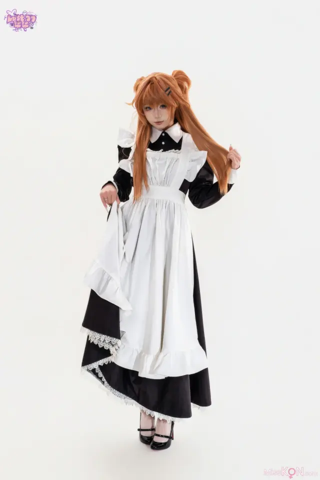 Coser@柒柒要乖哦 – EVA 明日香女仆 (69P)