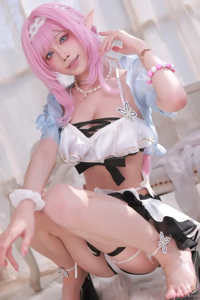 Coser@水淼Aqua – T2 Elysia Swimsuit Honkai Imapct3 (53P)