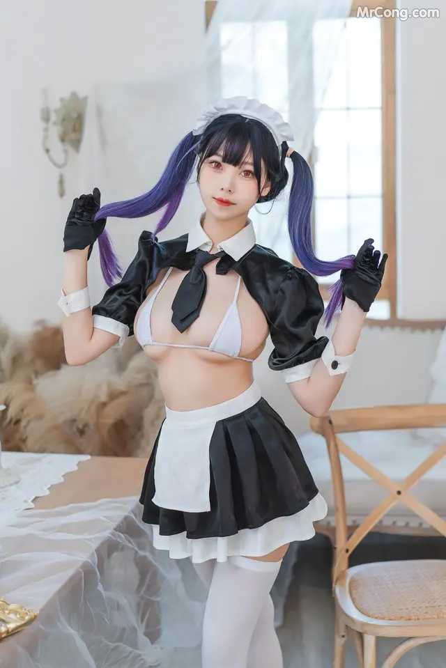 Coser@蜜汁猫裘 Vol.077: 工作女仆 (50 photos + 3 videos)