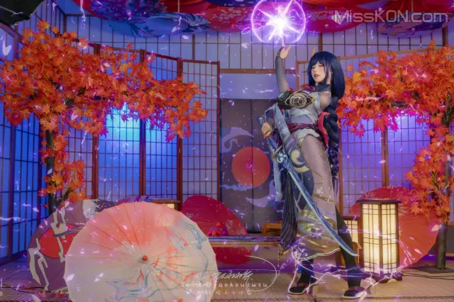 Coser@黏黏团子兔: 原神雷电将军 (76 photos + 1 video)