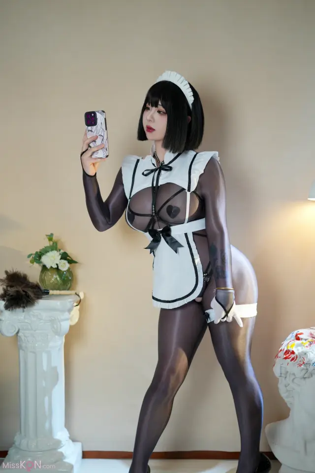 Coser@皮皮奶可可爱了啦: 女仆自摄 (59 photos)