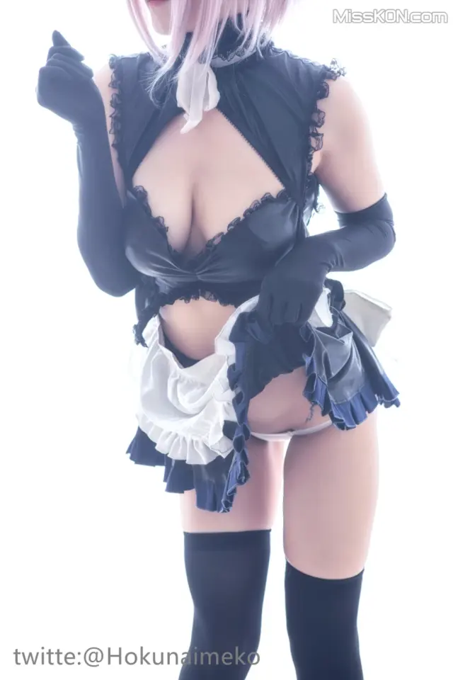 Coser@Hokunaimeko (北乃芽子): マシュ メイド服ver (68 photos + 1 video)
