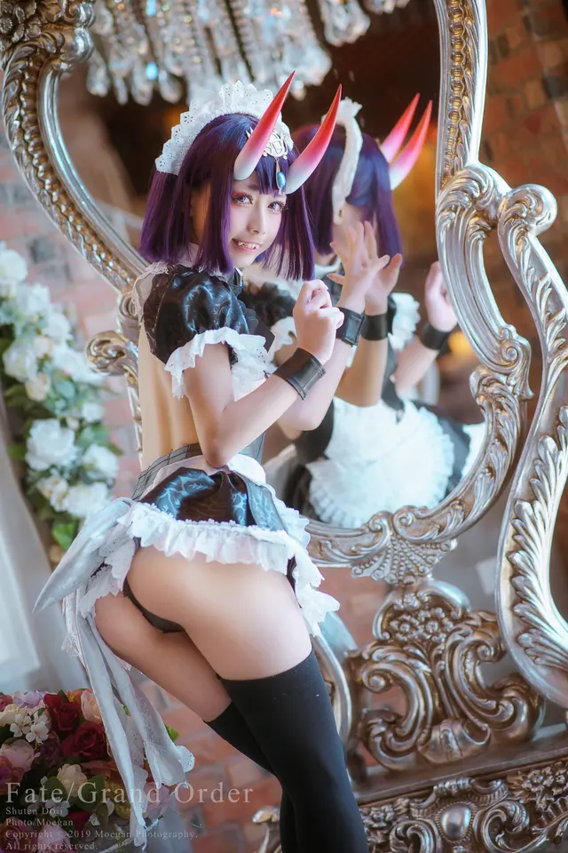 沖田凜花Rinka – Shuten Douji, Maid ver. (FateGrand Order) [17P-78.92MB] (17 photos)