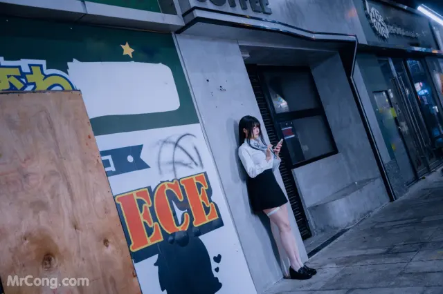 Coser@Xia Xiao Qiu Qiu Qiu (夏小秋秋秋) No.111: 清纯女友-堕 (115 photos + 1 video)