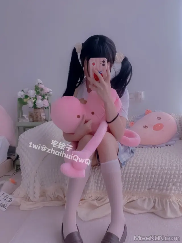 Coser@二阶堂: JK白丝段袜 (87 photos)
