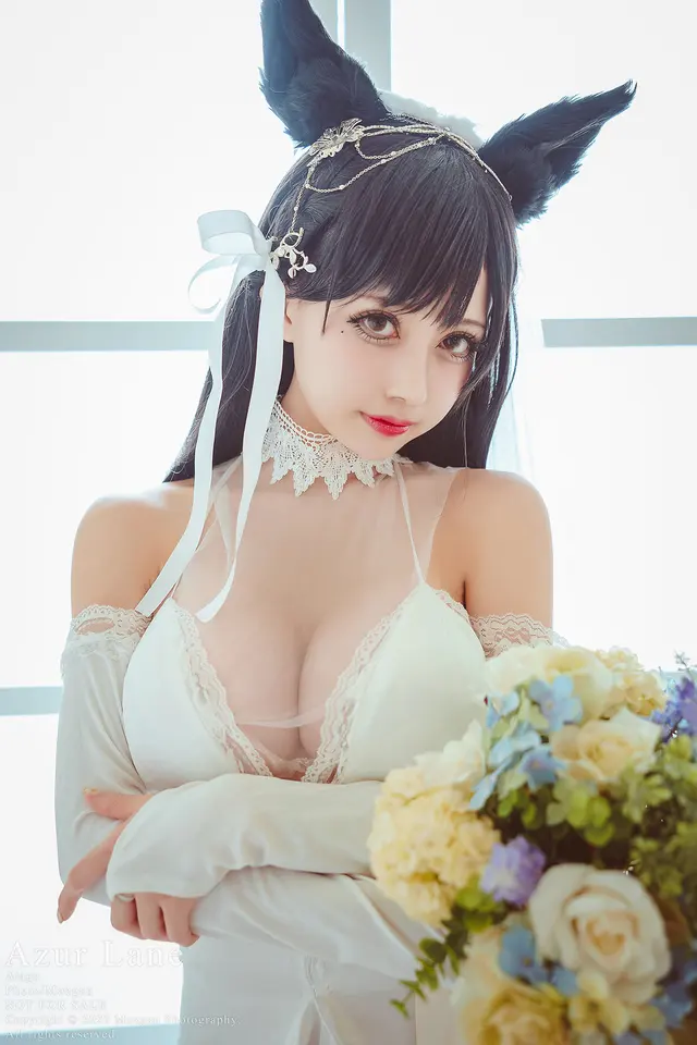 沖田凜花Rinka – Atago, Bride ver. (Azur Lane) [13P-4.91MB] (13 photos)