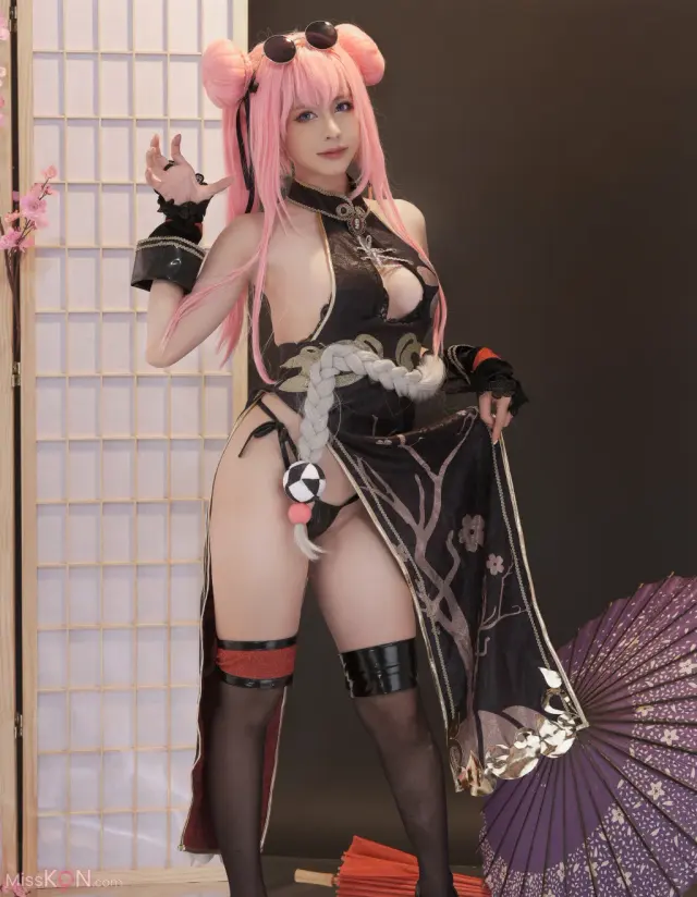 Coser@PingPing: Bremerton Kung-Fu Qipao (Azurlane) (34 photos + 4 videos)