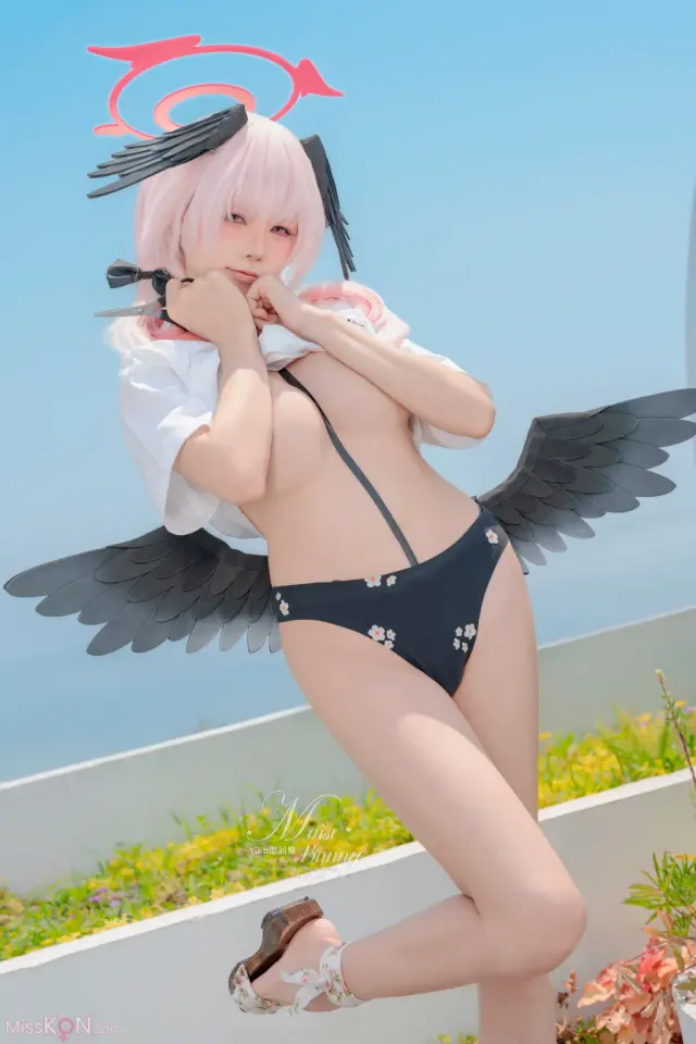 Coser@黏黏团子兔: 08月作品『下江小春 泳装』Honey (96 photos + 2 videos)