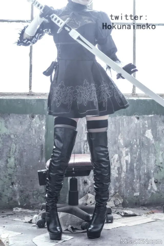 Coser@Hokunaimeko (北乃芽子): コスプレー２Ｂちゃん (82 photos + 1 video)