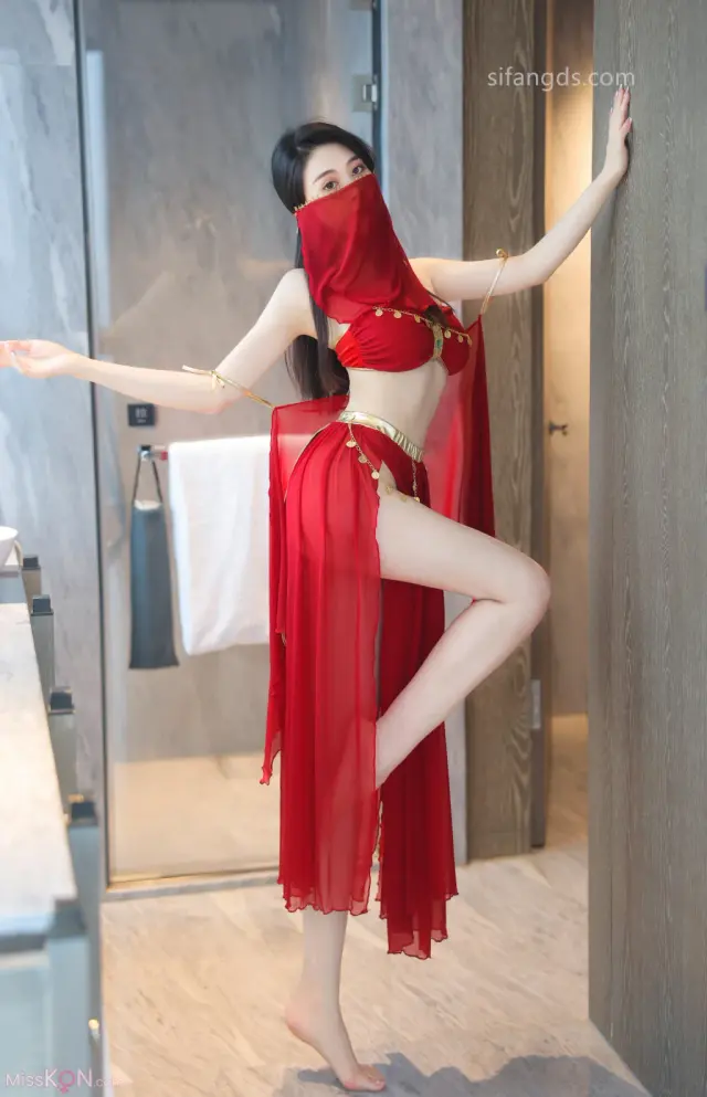 [XR Uncensored] 清妙: R18 秀人网模特 红色舞裙+S (93 photos + 7 videos)