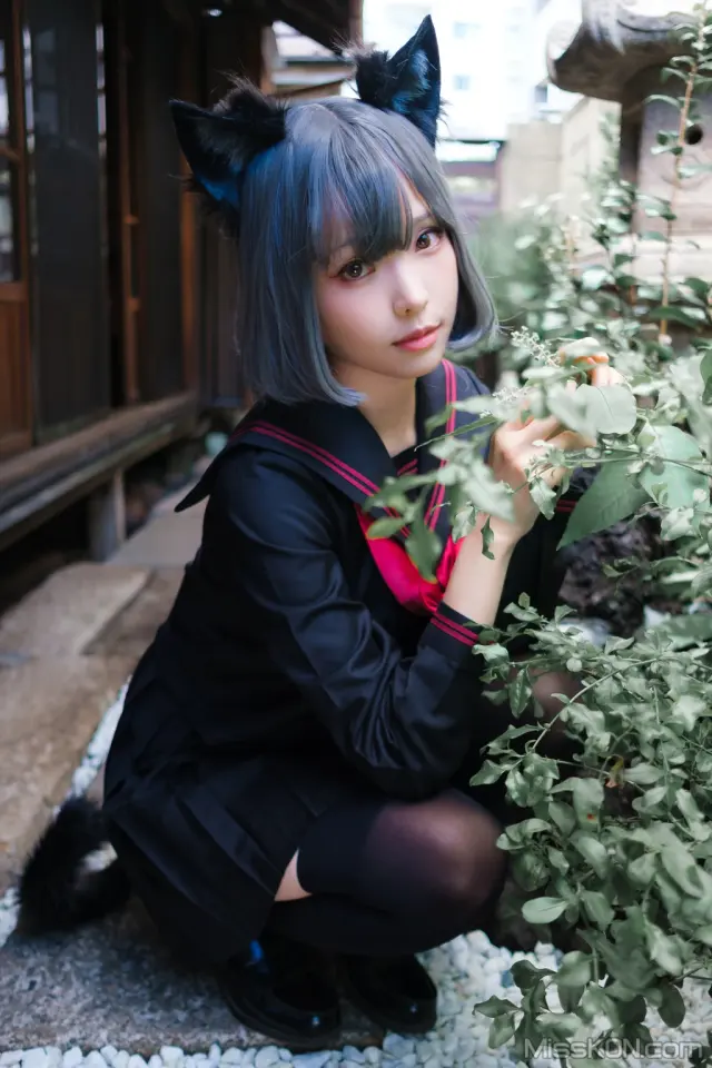 Coser@Ely_eee (ElyEE子): Veranda Black Cat緣廊黑貓 (37 photos + 2 videos)
