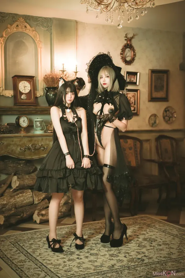 Coser@Haruka_175: 魔女と黒猫 (57 photos)
