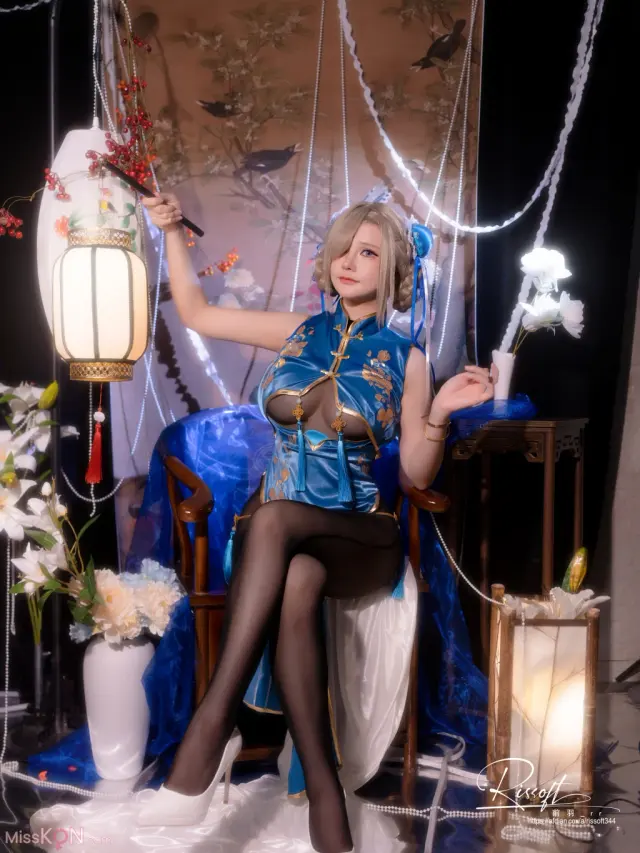 Coser@前羽_rr: 明日奈同人旗袍 (55 photos)