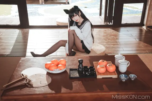 Coser@面饼仙儿 No.104: 爱宕JK2 (47 photos + 1 video)
