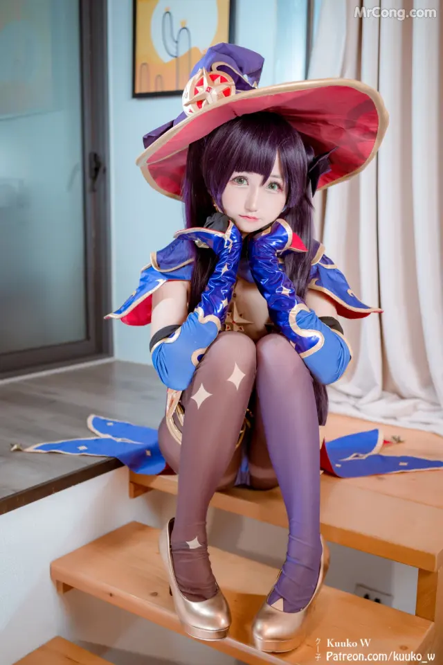 Coser@KuukoW No.092: Mona Genshin Impact (39 photos + 3 videos)