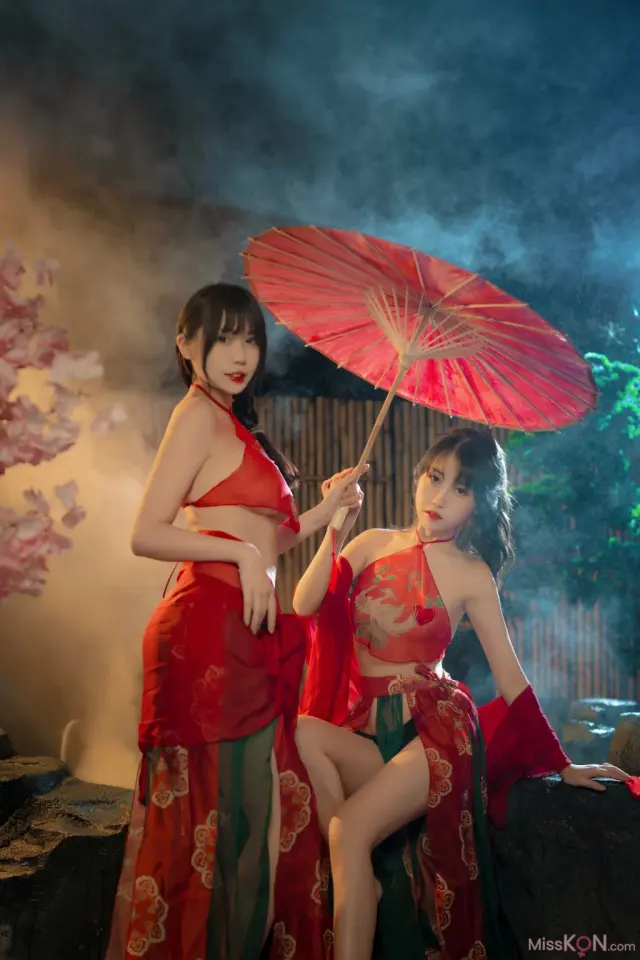 Coser@Tina很妖孽呀 & 不呆猫: 古风双人 (16 photos)