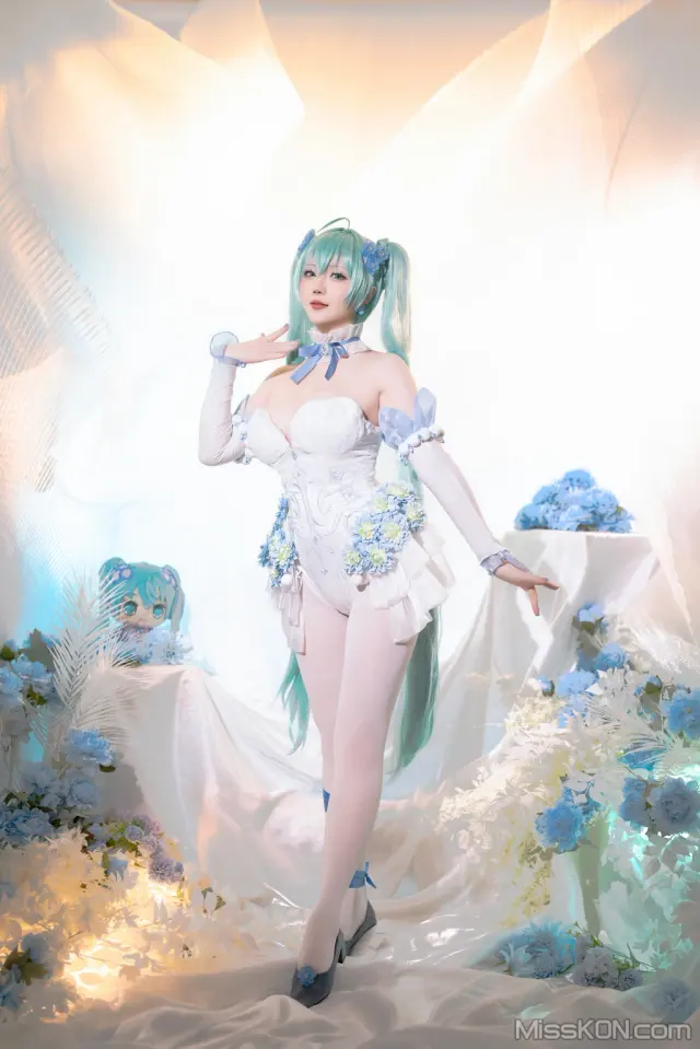 Coser@星之迟迟Hoshilily: 2024年02月计划A 初音未来 粉蝶花精灵 (54 photos + 1 video)
