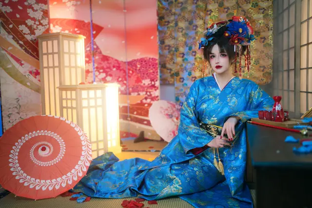 Coser@鹿八岁 – 花魁の末路 (100 photos)