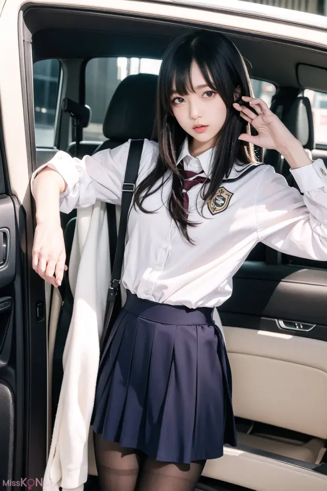 [AI Generated] AI美女车内丝袜露出无码图集 (160 photos)