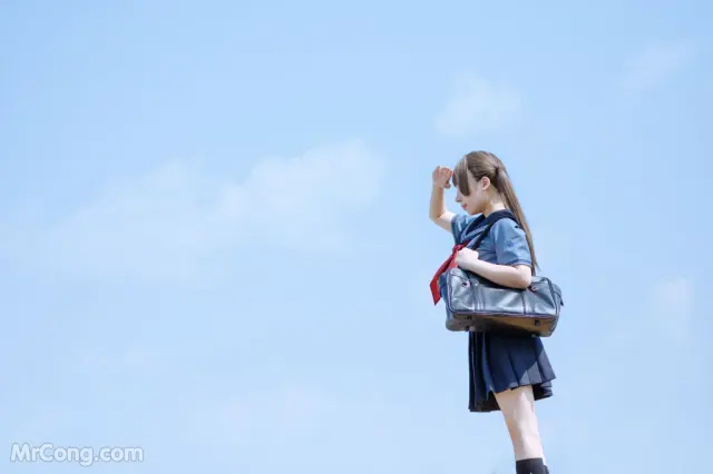 Coser@胡桃猫Kurumineko: 天台的爱之告白 (143 photos + 4 videos)