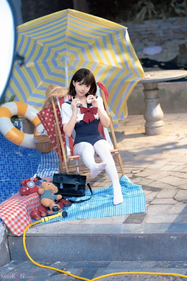 Coser@Bangni邦尼: 反差JK泳装 (97 photos + 7 videos)