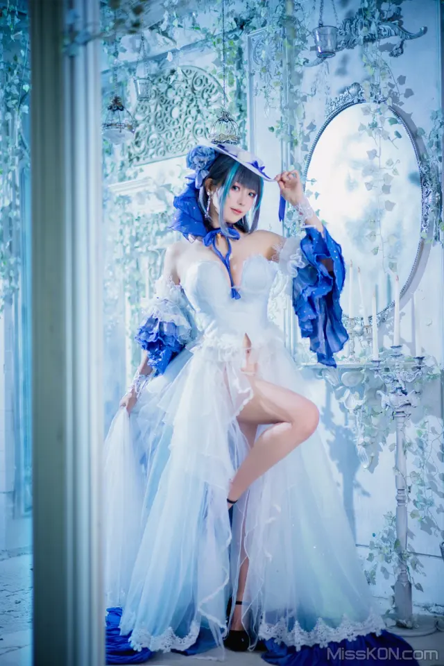 Coser@Ely_eee (ElyEE子): Cheshire Dress 柴郡禮服 (25 photos + 1 video)