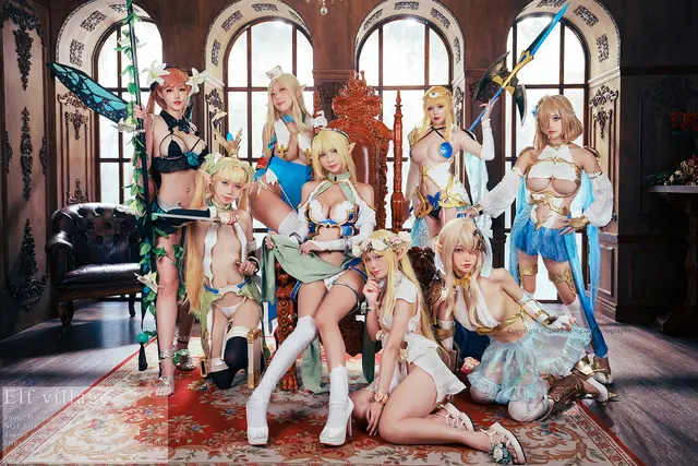 沖田凜花Rinka – 小米恩Mina & AastaNeko & 名璃Mingli & Mika咪卡 & 齋齋 & HedY & 卡比兔 (傅唯甯) – ELF (Elf Village) [5P-2.94MB]