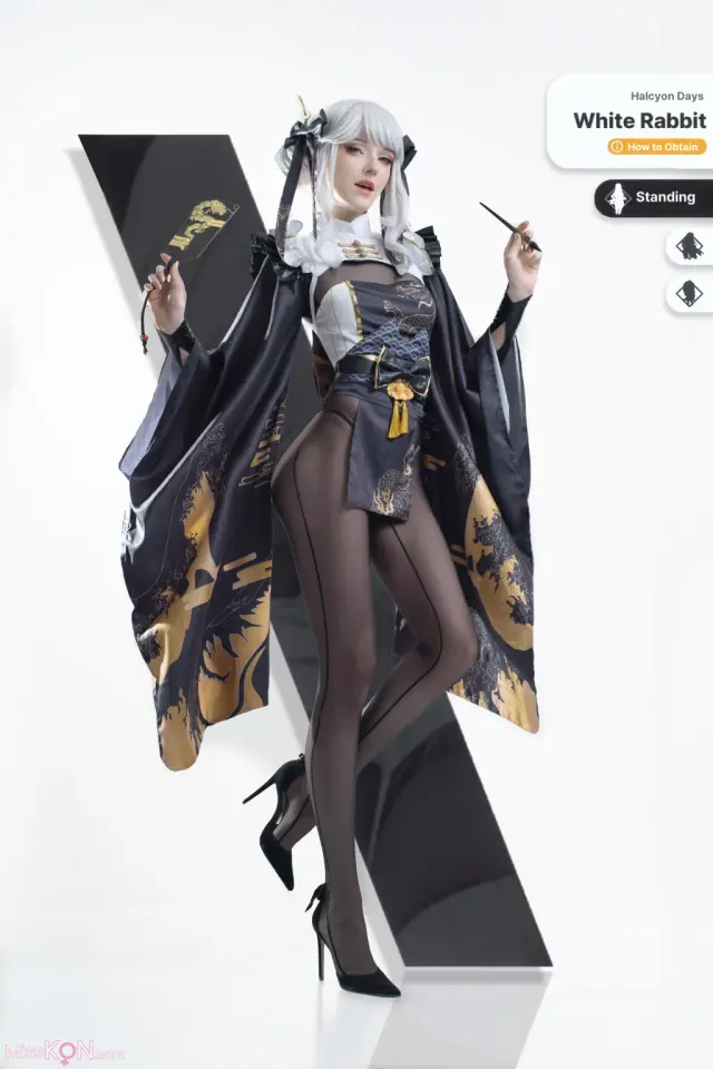 Coser@Candy_Ball: Blanc White Rabbit NIKKE (67 photos)