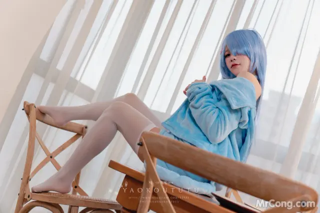 Coser@黏黏团子兔:『蕾姆喵喵』&小剧场 (50 photos + 1 video)