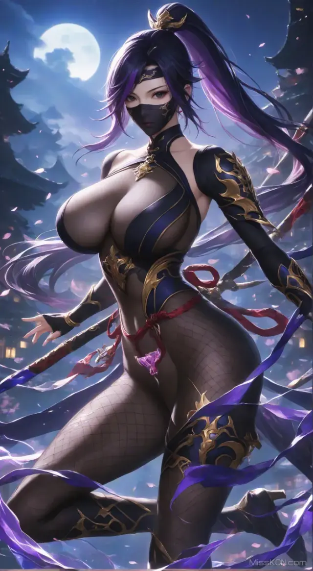 [AI Generated] 女忍者【墨迹】 (57 photos)