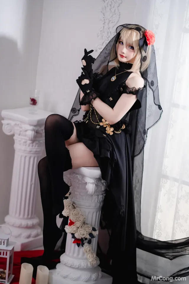 Coser@星之迟迟Hoshilily: 斯卡哈同人&Z23婚纱 (150 photos + 1 video)