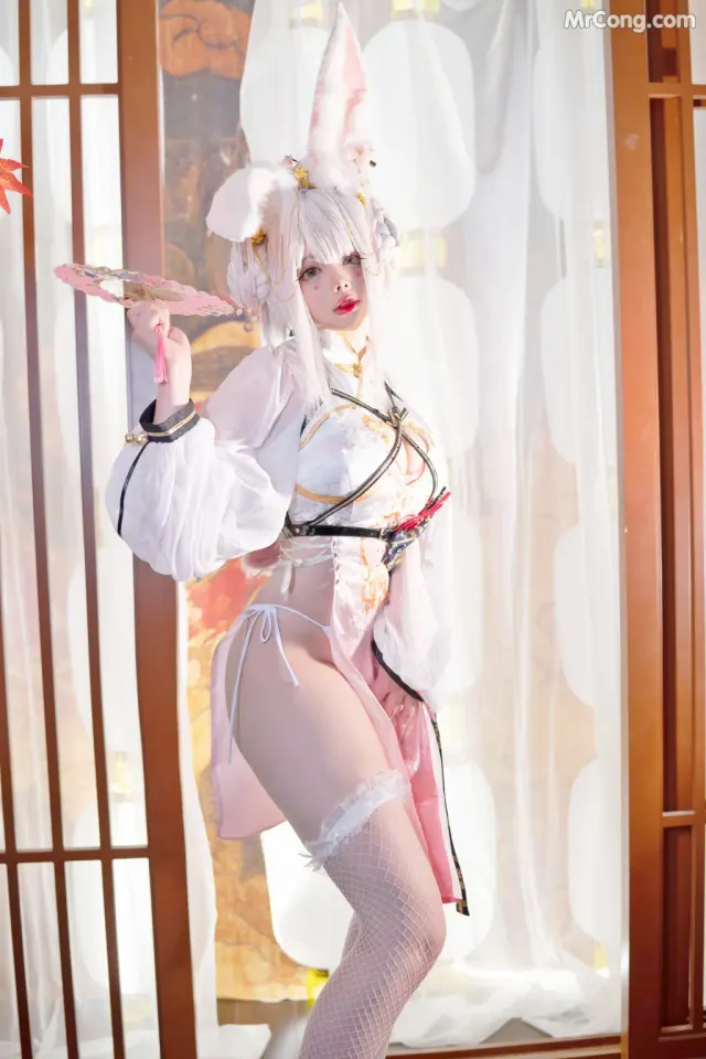 Coser@NinJA阿寨寨 No.005: 肉肉大白兔 (55 photos + 1 video)