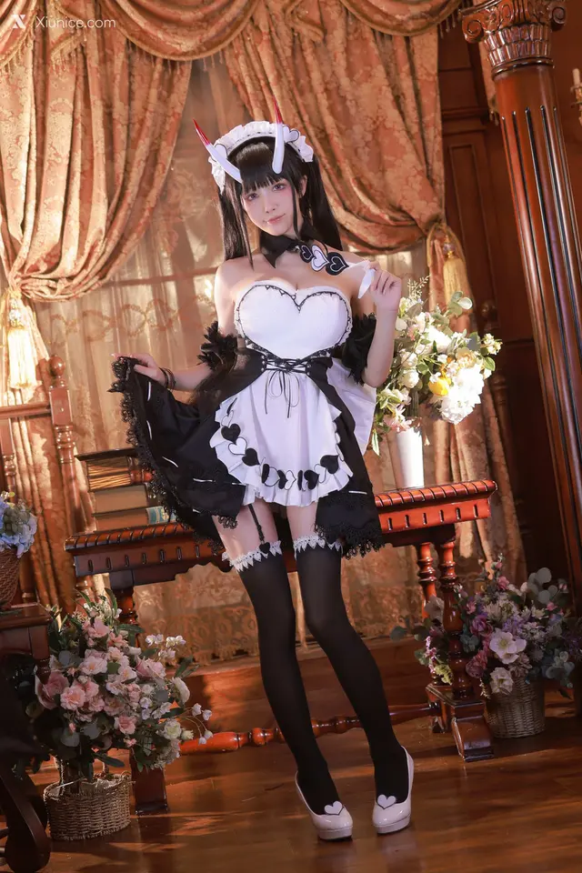Coser@水淼Aqua Vol.129: AzurLane诺西罗女仆 (61 photos)