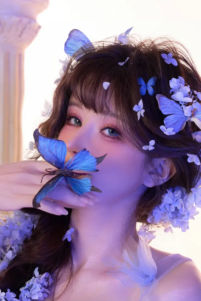 Coser@鹿八岁 – 蝶梦霓裳 (64 photos)