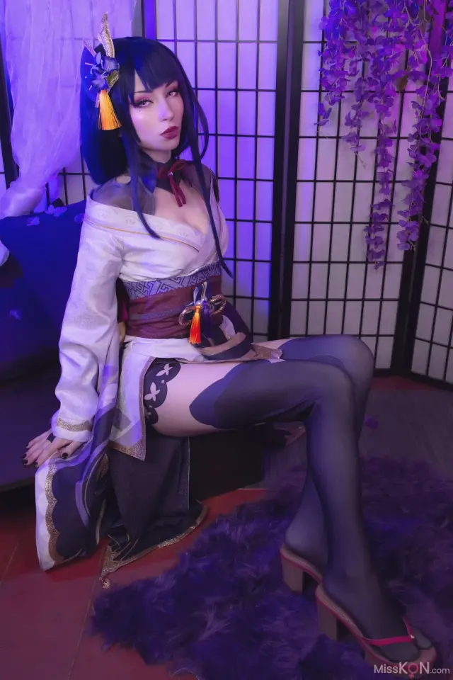 Coser@Shiro Kitsune: 原神-雷电将军 – Raiden Shogun (51 photos)