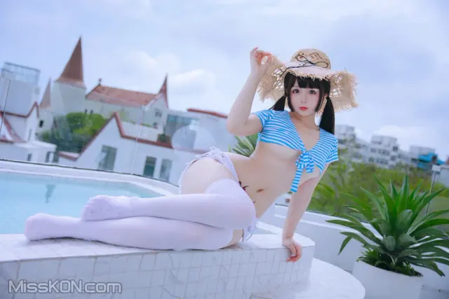 Coser@日奈娇: 蓝白条 (150 photos + 6 videos)