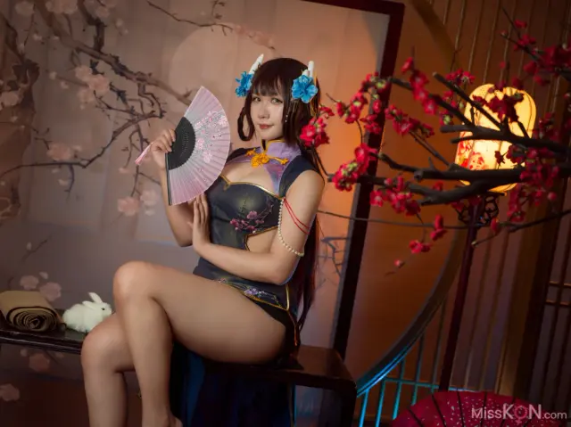 Coser@麻花麻花酱: 比睿旗袍 (31 photos)