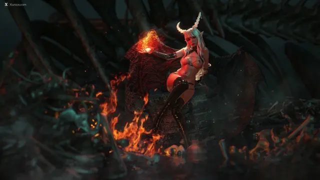 Coser@爆机少女喵小吉 (Nekokoyoshi): Eternal Succubus (52 photos)