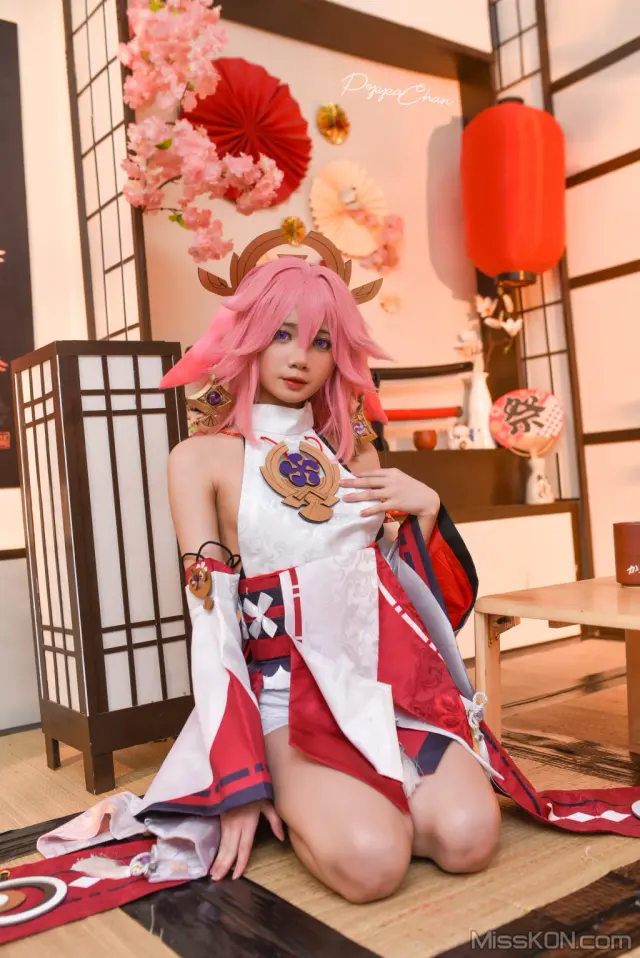 Coser@PoppaChan: Yae Miko (55 photos)
