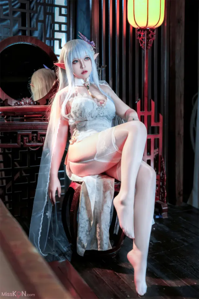 Coser@半半子: 碧蓝航线 阿尔比恩旗袍 (47 photos + 3 videos)