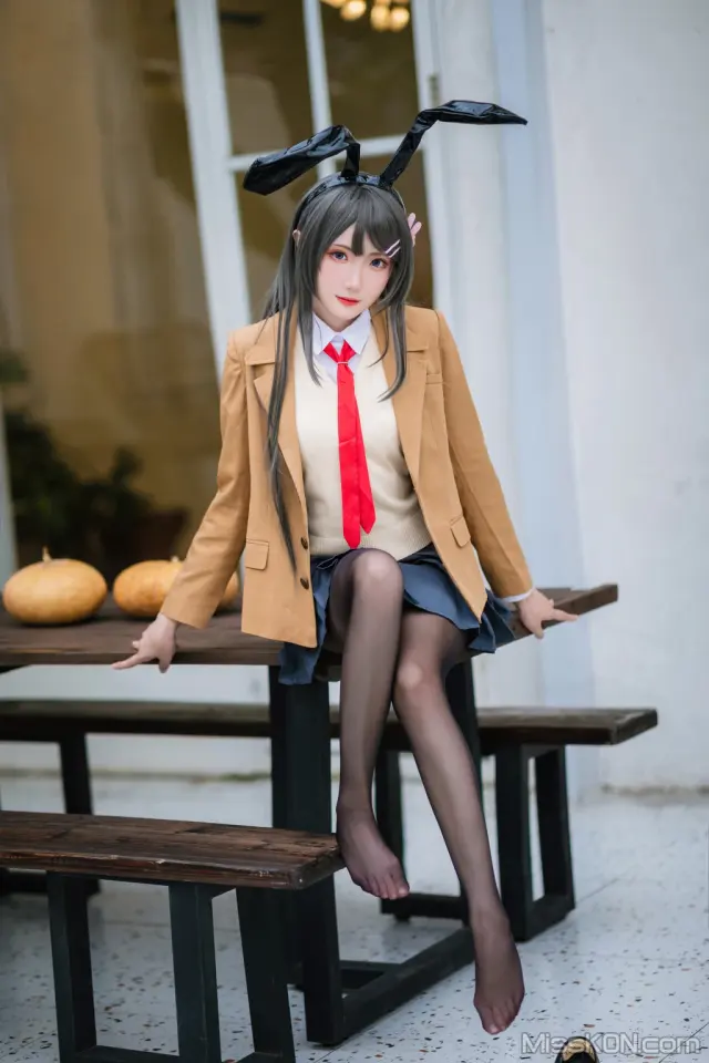 Coser@瓜希酱: 樱岛麻衣 校服 (20 photos)