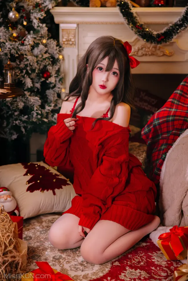 Coser@日奈娇: 圣诞毛衣A+B (98 photos)