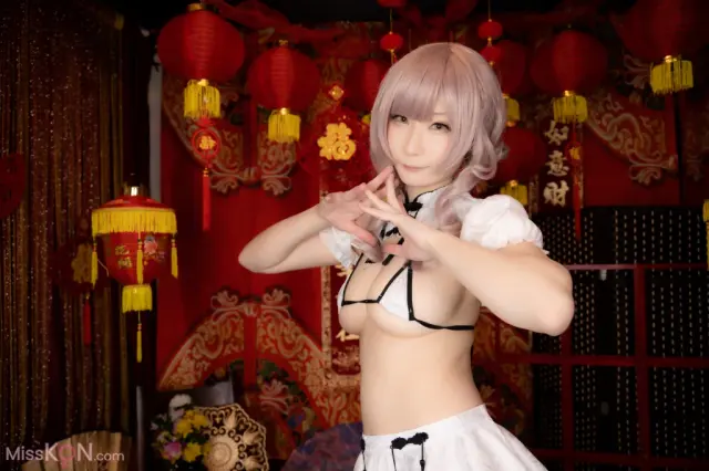 Coser@Atsuki (あつき): 【DL限定】Cheooooongsam【オリジナルチャイナROM2】White-china (82 photos + 1 video)
