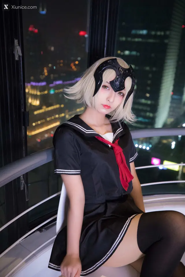 Coser@神楽坂真冬 Vol.013: 放课后领域 学园黑贞 (154 photos)