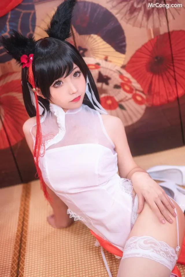 Coser@蠢沫沫 (chunmomo) Vol.008: 爱宕习字 (40 photos)