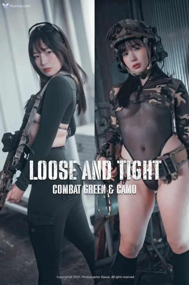 AI Refined DJAWA Photo – Pia 피아- Loose and Tight Combat Green Camo (76 photos)