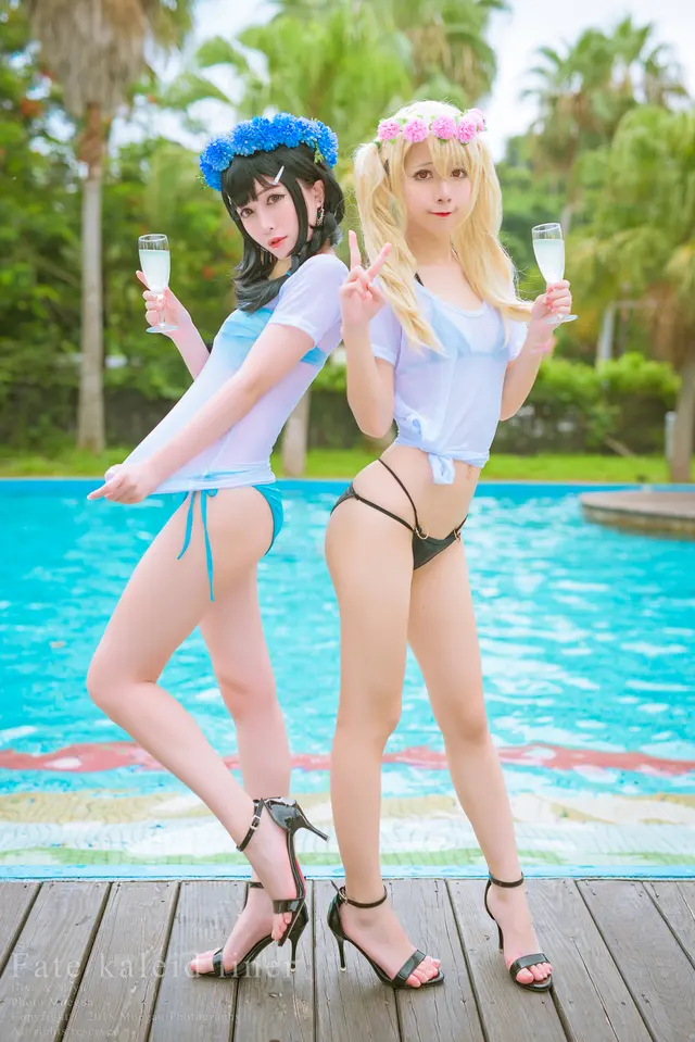 沖田凜花Rinka & Miyana – Illya & Miyu Birthday, Swimsuit ver. (Fate kaleid liner) [18P-72.68MB] (19 photos)
